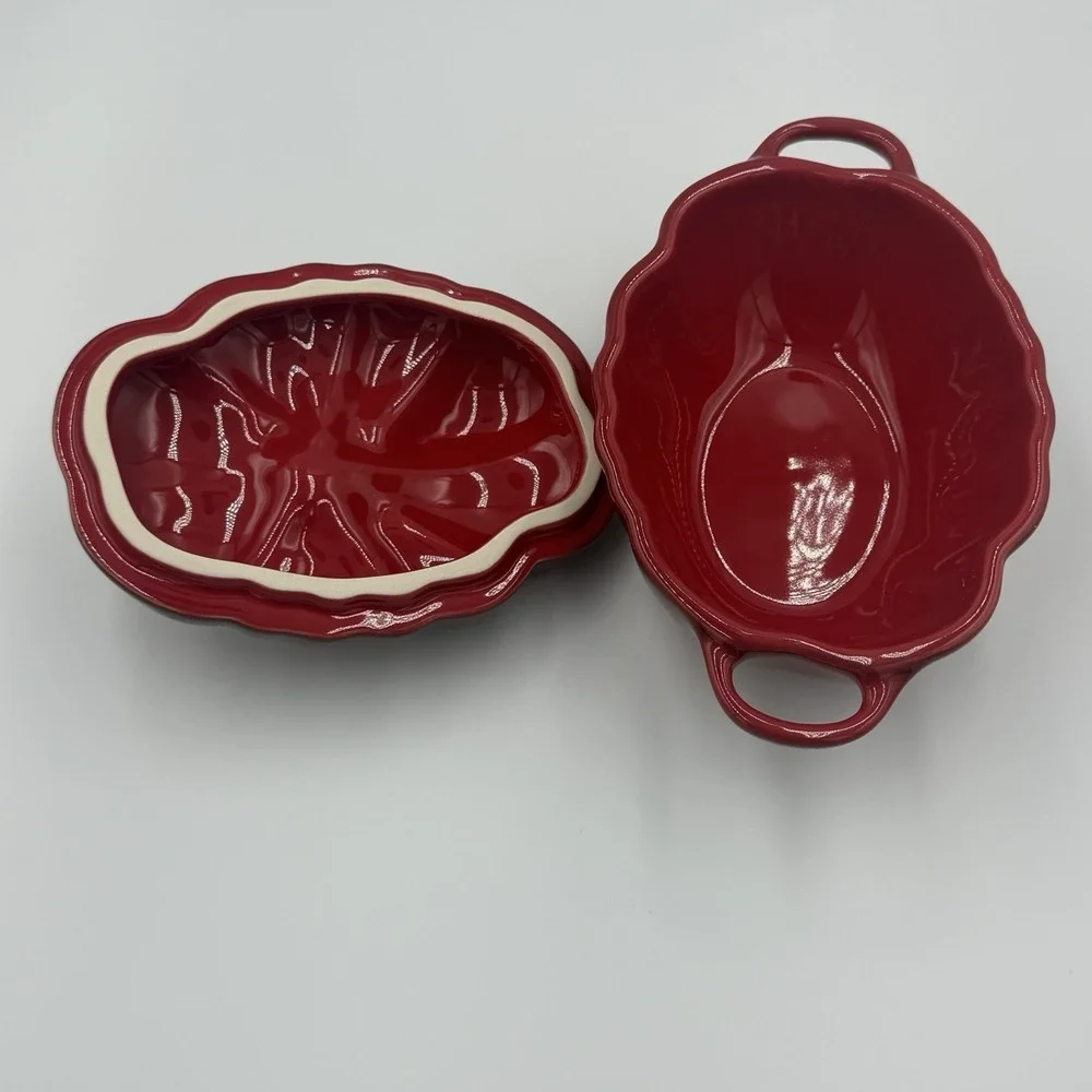 Staub Ceramic 16-oz Petite Tomato Shaped Cocotte - Cherry